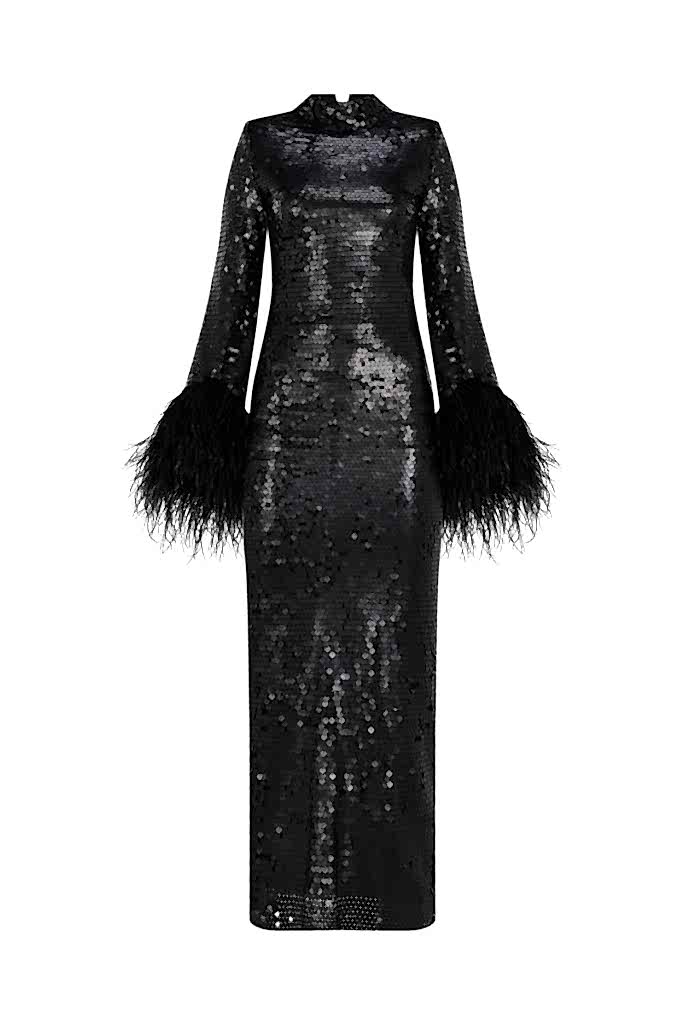 Pullu Abiye Elbise Tekstil Moda Dekupe Ghost Hayalet manken Dekupe Fotoğraf çekimi